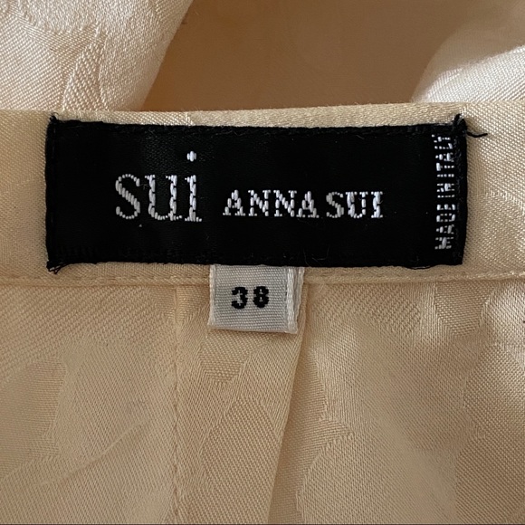 Anna Sui Cream Butterfly 1998 Jacket and Skirt Combo - Picture 12 of 14